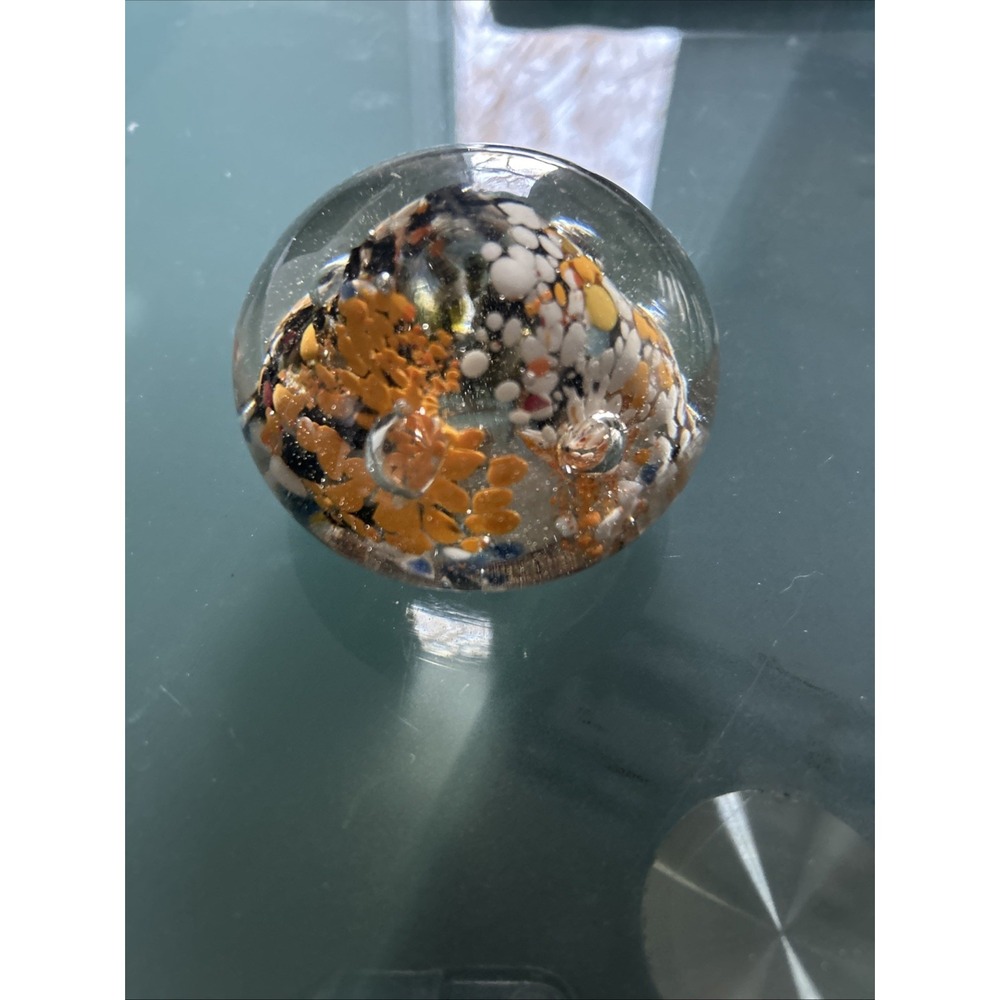 Glass Round Paperweight Multicolor - Picture 4 of 4